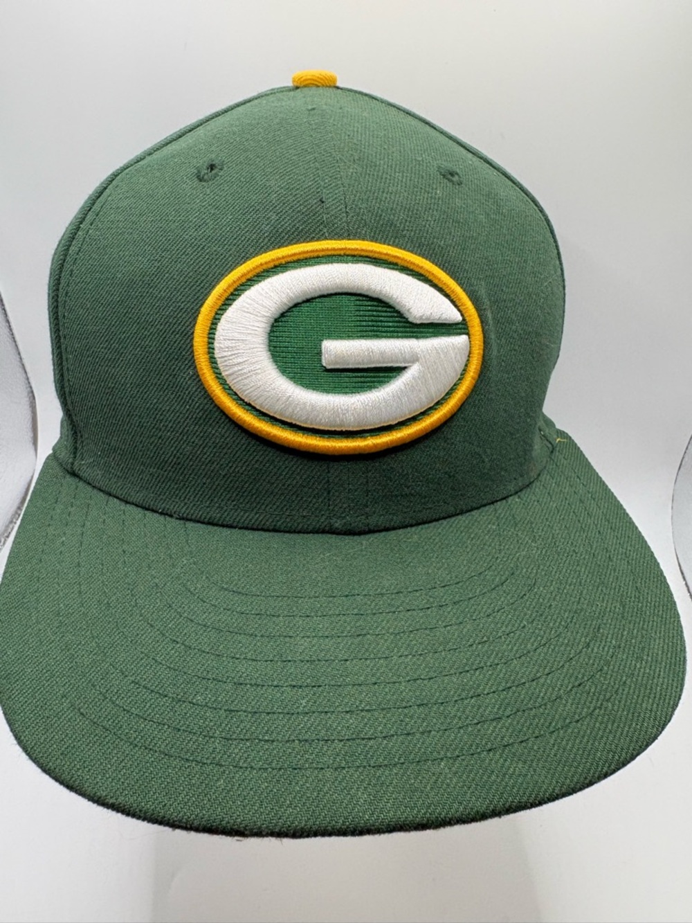 New Era 59FIFTY Green Bay Packers Fitted Hat 7 1/8 NFL Cap Green